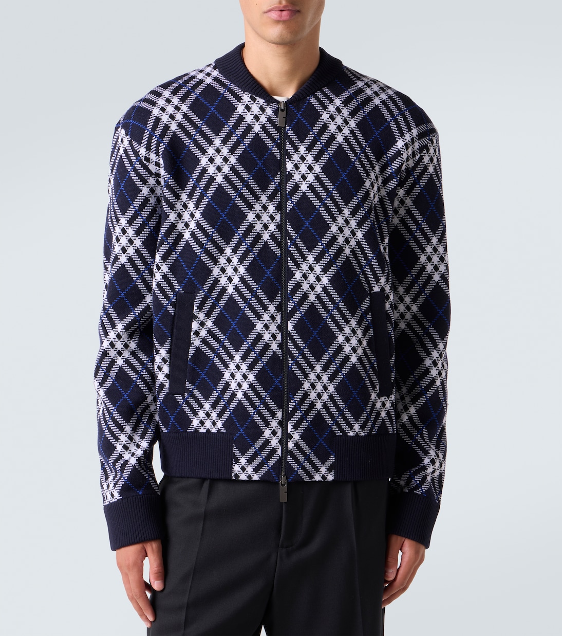 Burberry Check wool-blend blouson | Burberry