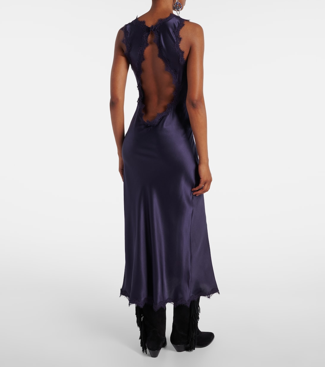 Vestido midi Jadelia de satén | Isabel Marant
