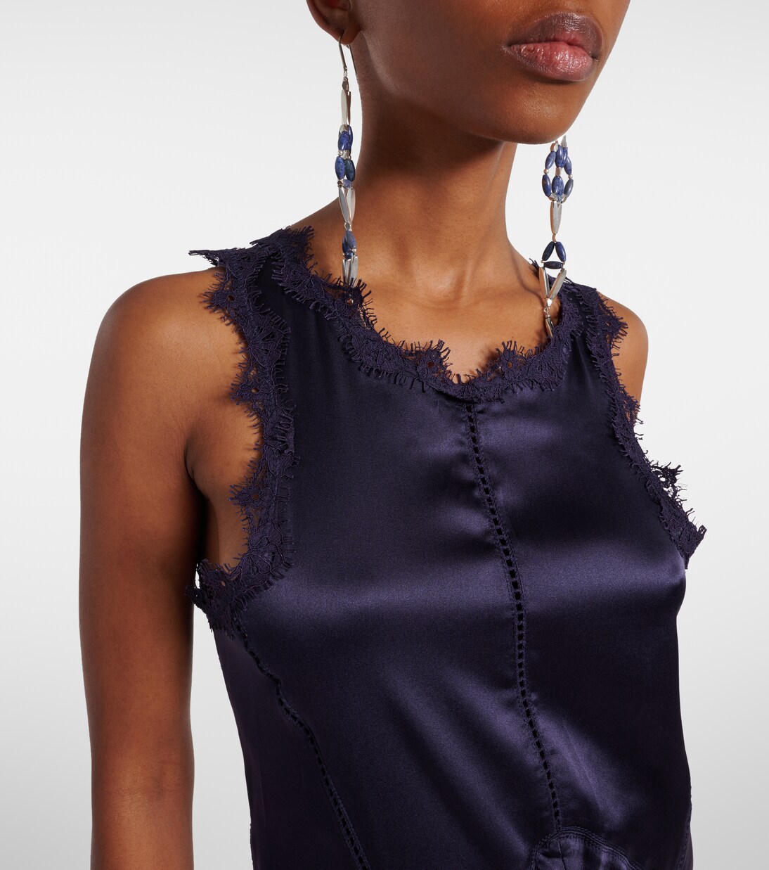 Vestido midi Jadelia de satén | Isabel Marant