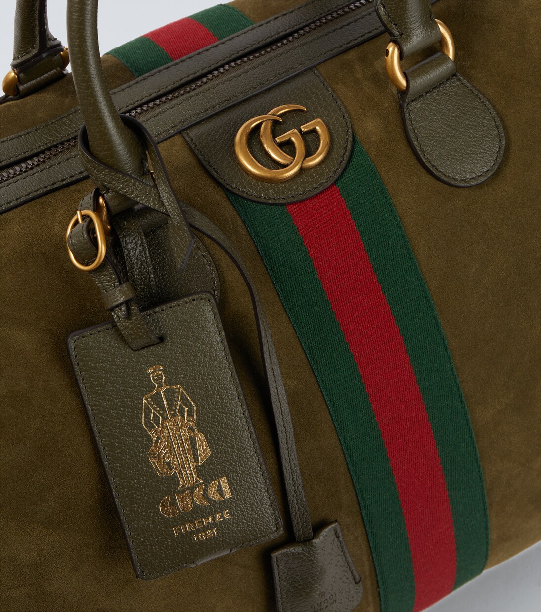 Savoy Medium suede duffel bag | Gucci