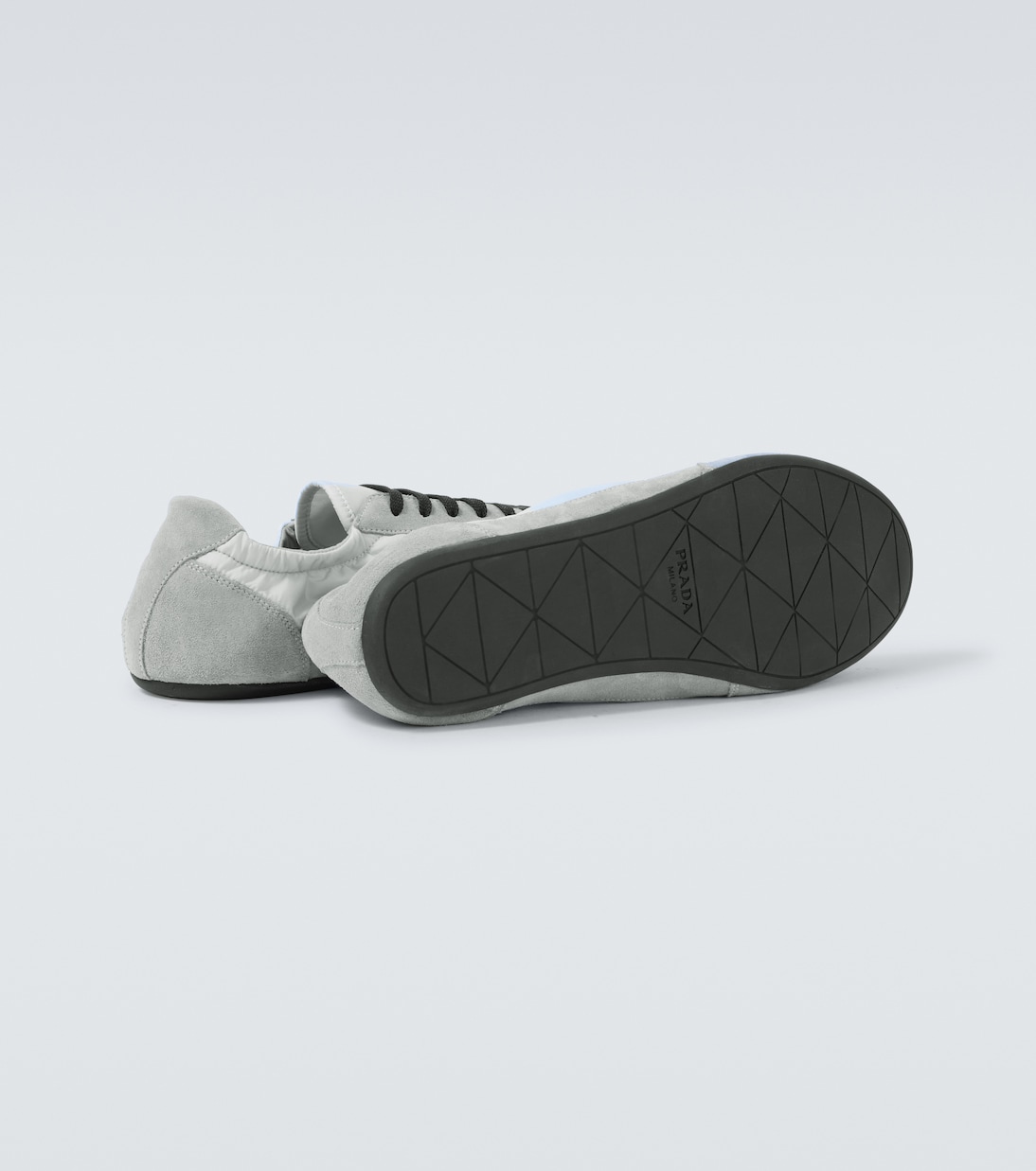 Collapse Re-Nylon and suede sneakers | Prada