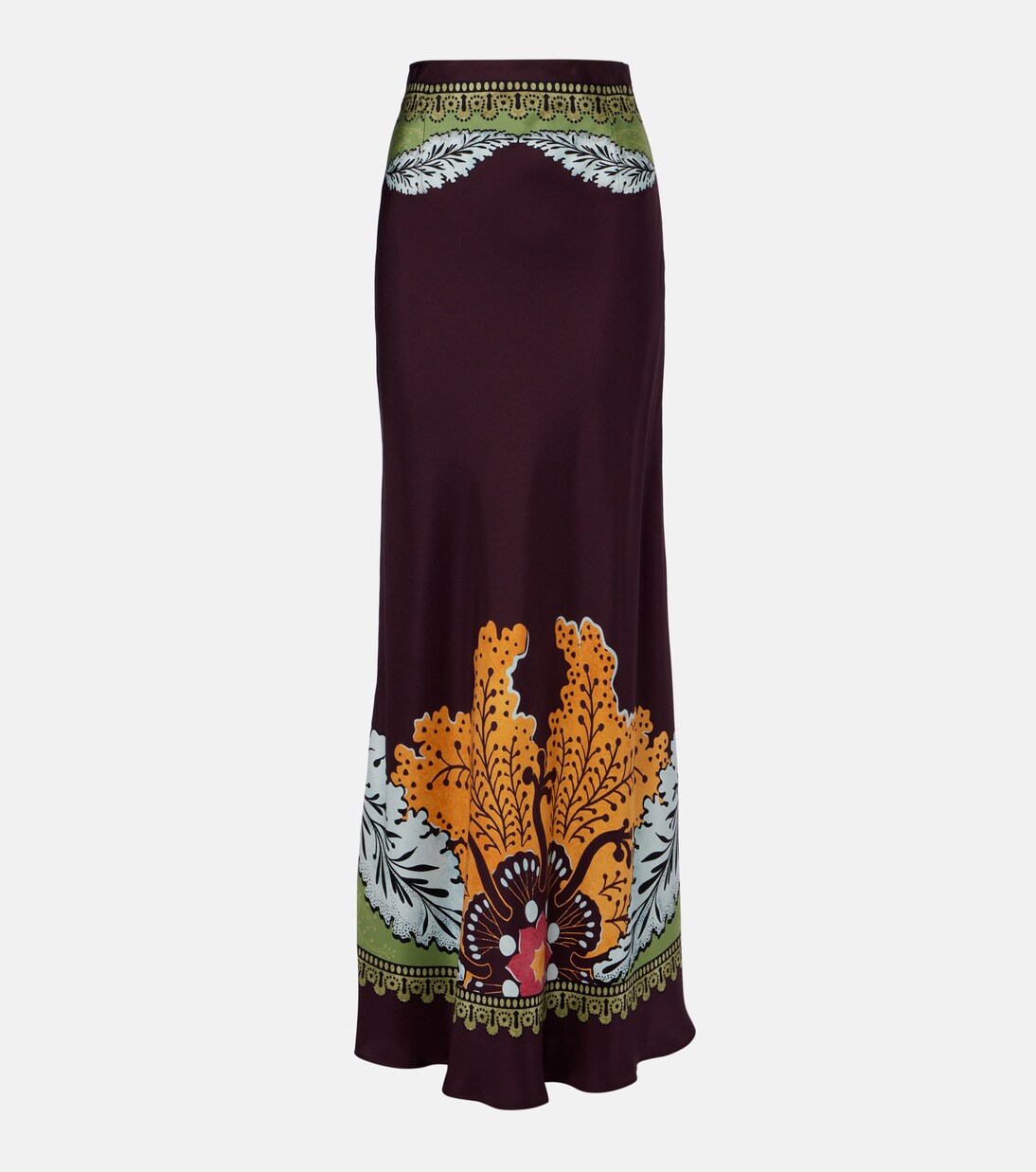 Sleek Placée silk maxi skirt | La DoubleJ