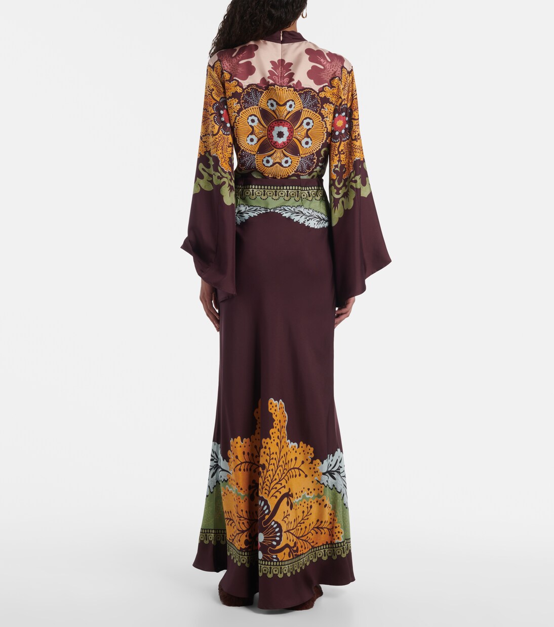 Sleek Placée silk maxi skirt | La DoubleJ