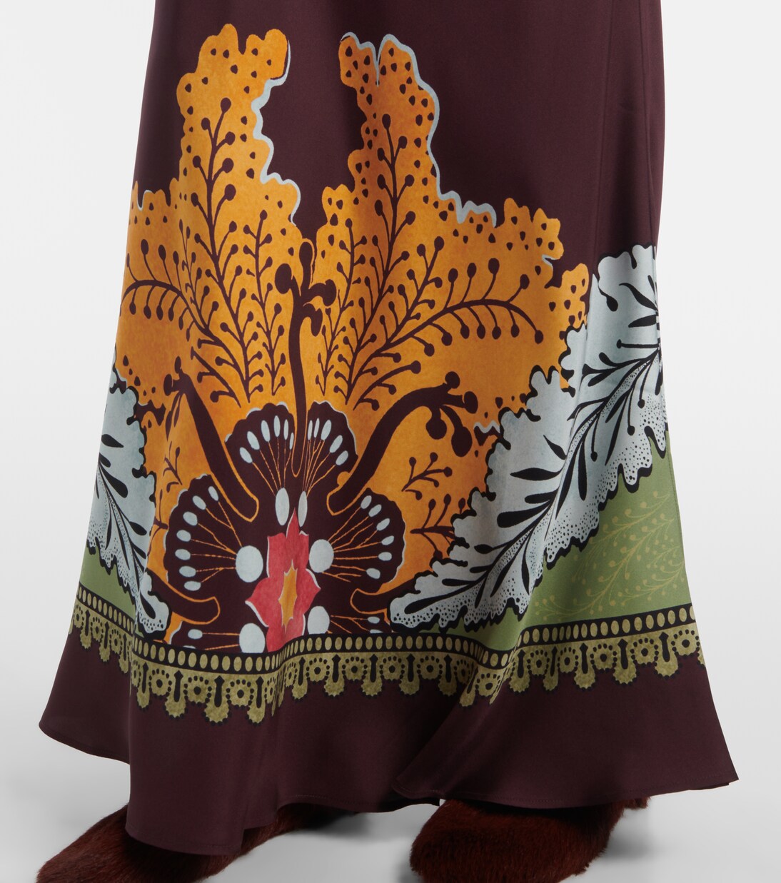 Sleek Placée silk maxi skirt | La DoubleJ