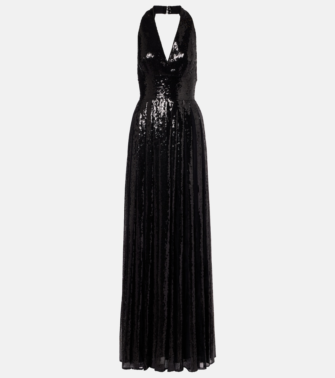 Open-back sequined tulle gown | Elie Saab
