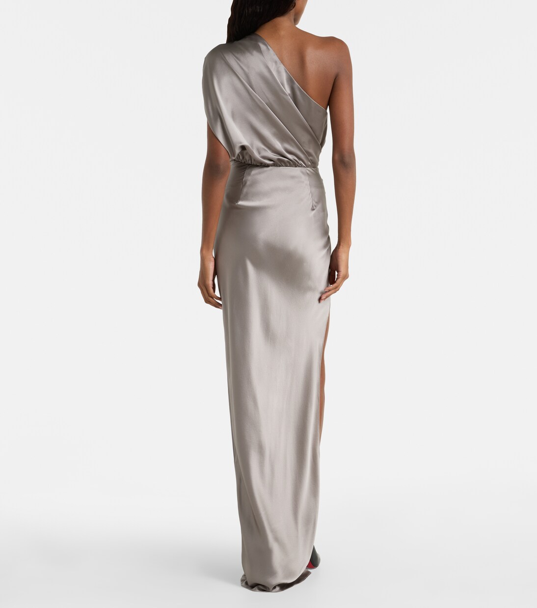 Draped silk satin gown | The Sei