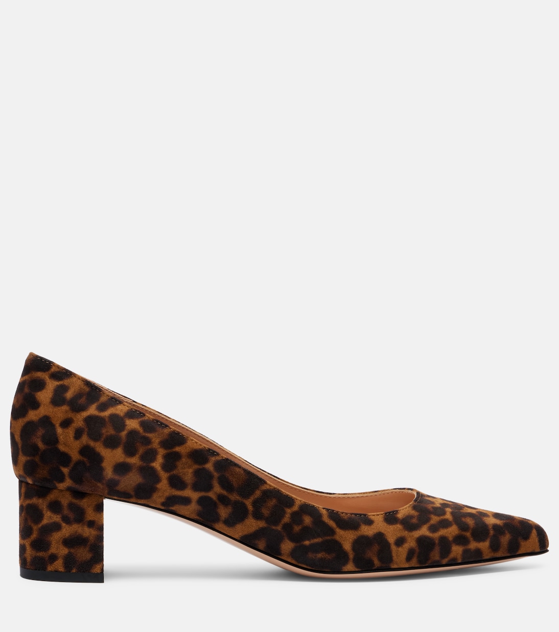 Escarpins Piper 45 en daim à motif léopard | Gianvito Rossi