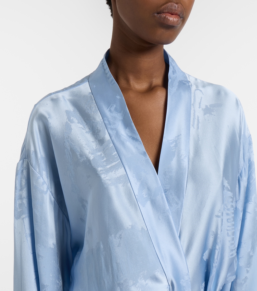 Vestido envolvente de seda | Balenciaga