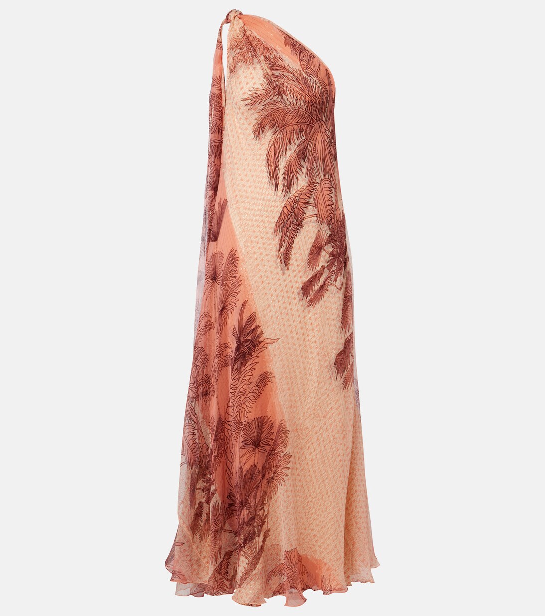 Printed silk lamé gown | Johanna Ortiz