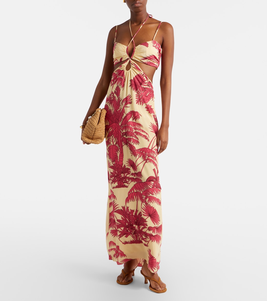 Andalusian Rhythms printed silk maxi dress | Johanna Ortiz