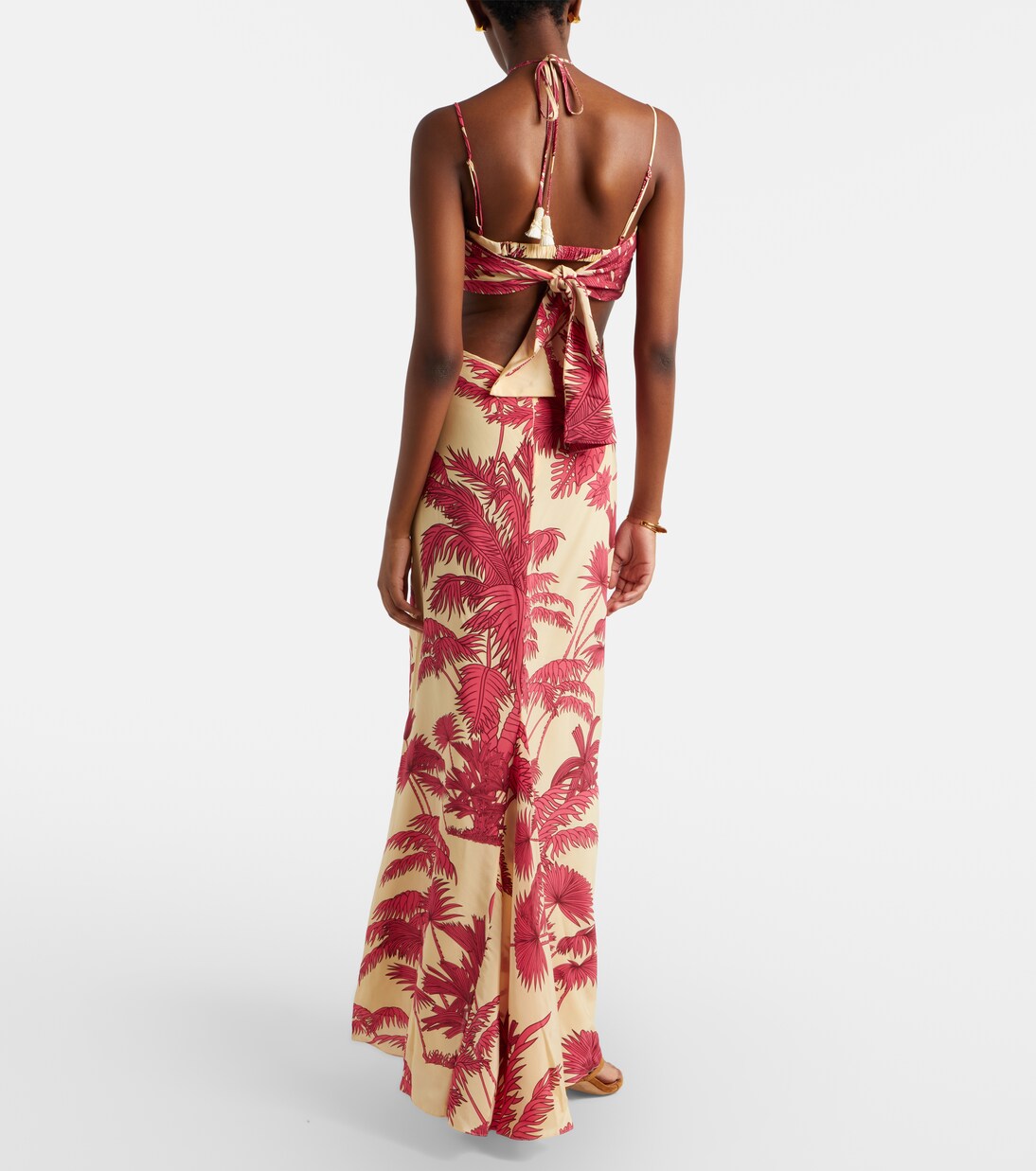 Andalusian Rhythms printed silk maxi dress | Johanna Ortiz