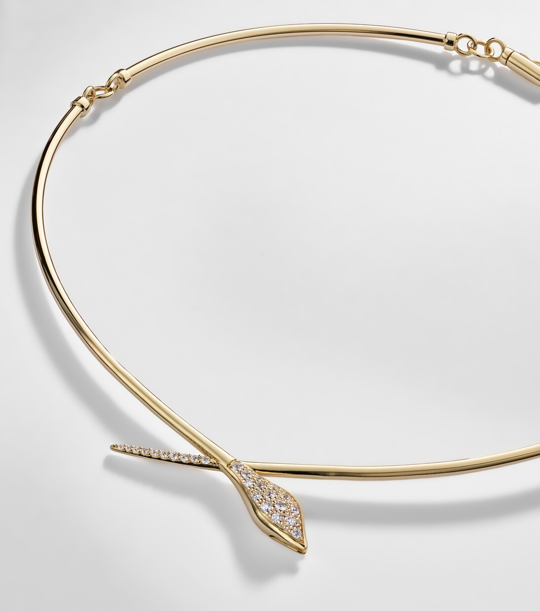 Choker Snake aus 14kt Gelbgold mit Diamanten | Sydney Evan