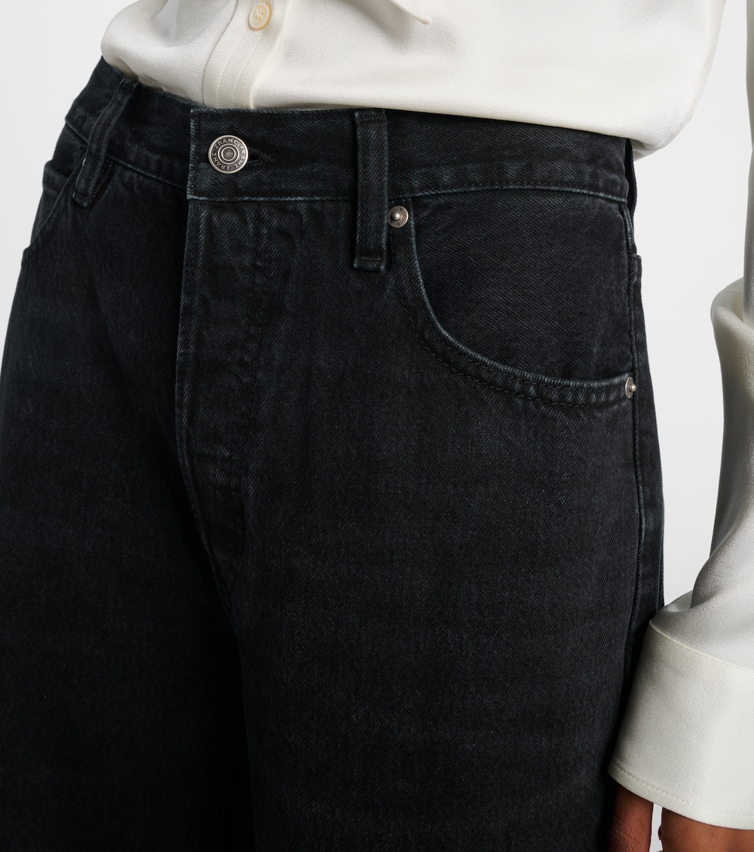 The Collegiate mid-rise wide-leg jeans | Frame