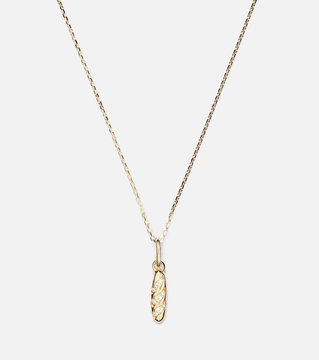 Halskette aus 14kt Gelbgold mit Diamanten | Stone and Strand