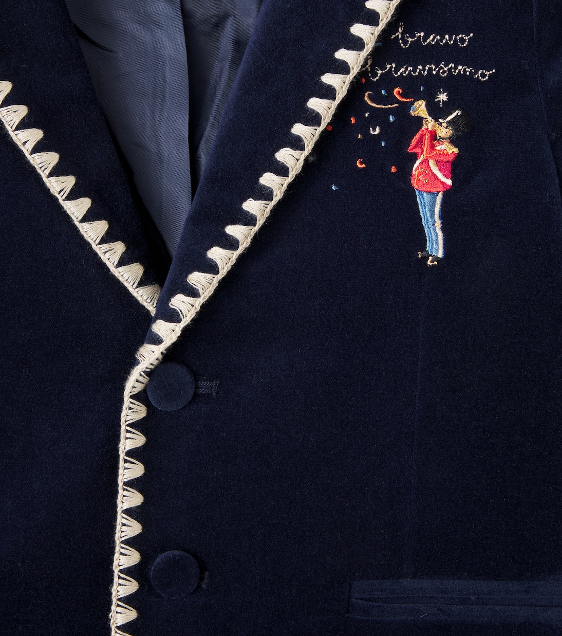 Rocky embroidered cotton velvet jacket | Konges Sløjd
