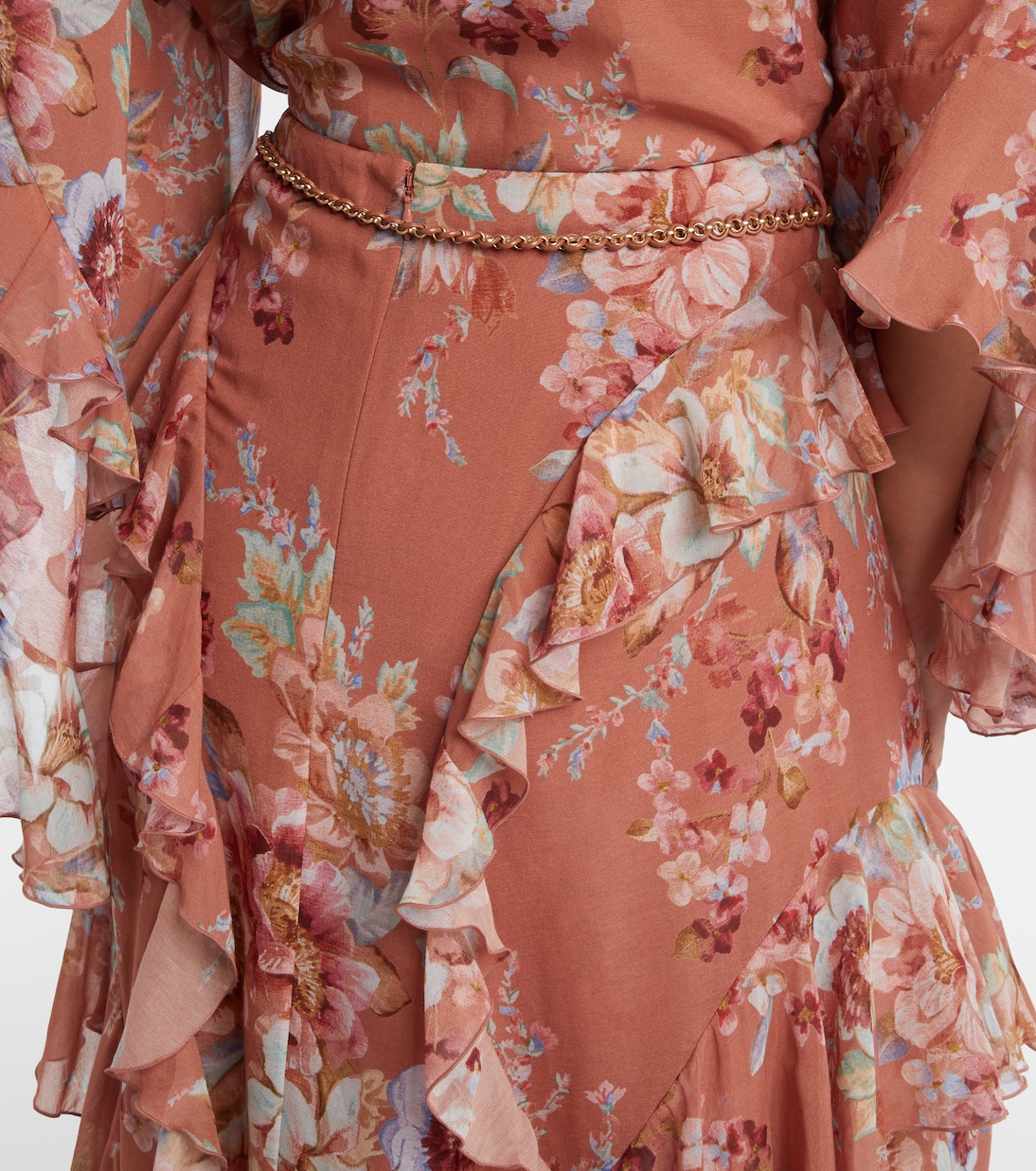 Awaken floral cotton and silk maxi skirt | Zimmermann