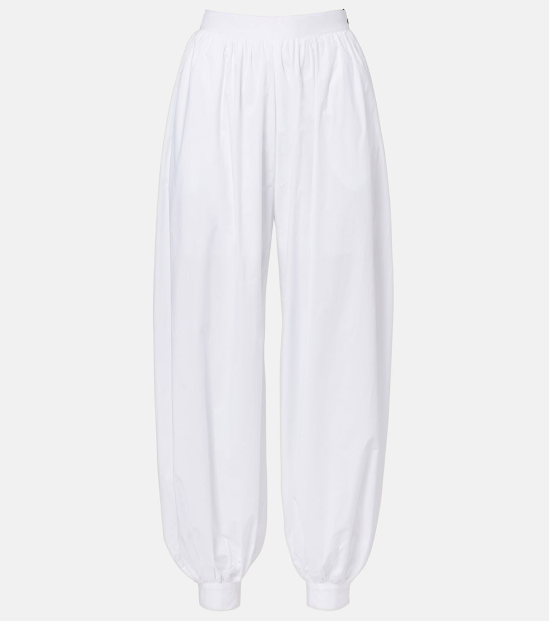 Nicola high-rise cotton poplin balloon pants | Rotate
