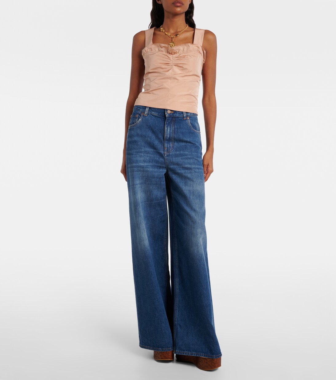 Wedge-Sandalen Maxime 80 aus Veloursleder | Chloé