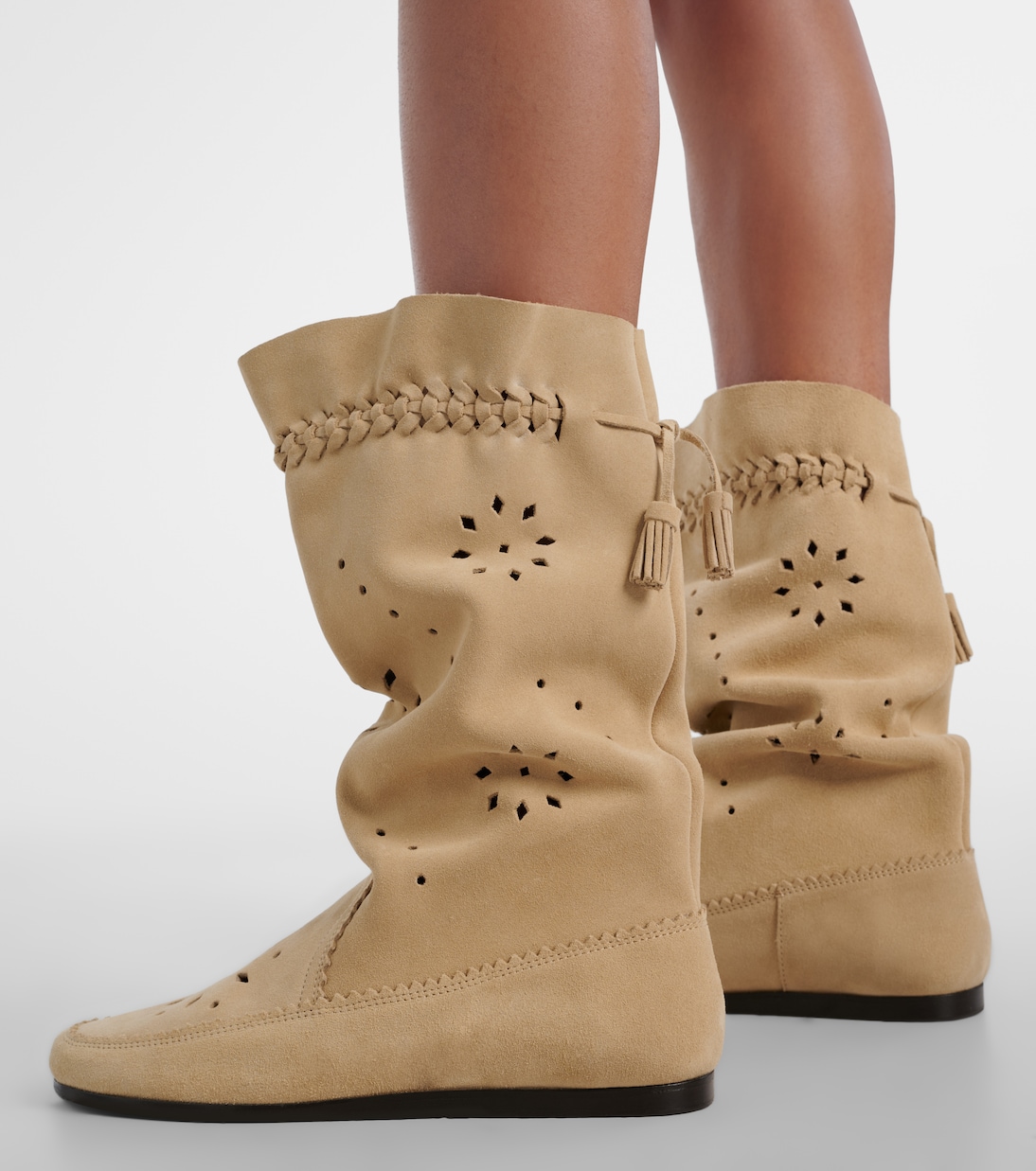 Welky laser-cut suede mid-calf boots | Isabel Marant