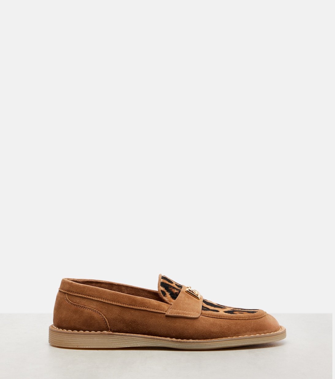 DG suede and calf hair loafers | Dolce&Gabbana