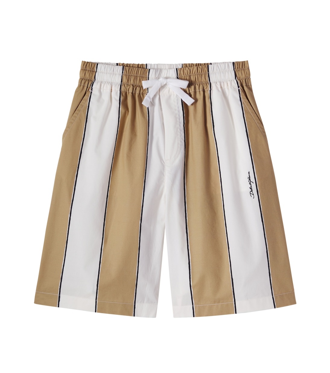 Striped cotton shorts | Dolce&Gabbana Kids
