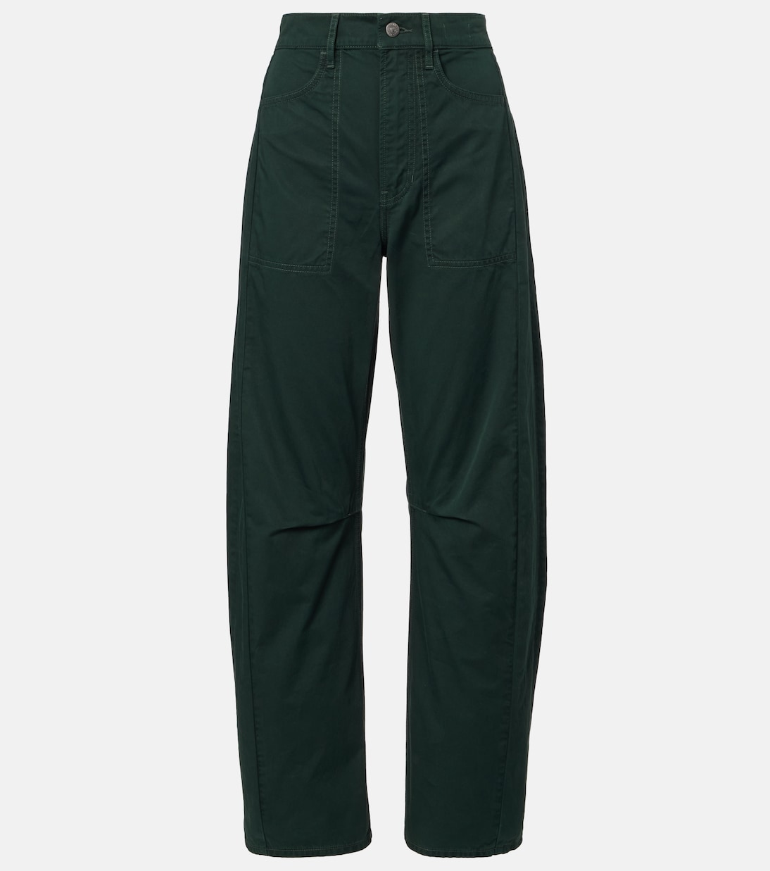 Barrel-Hose Sloan aus Baumwoll-Twill | Veronica Beard