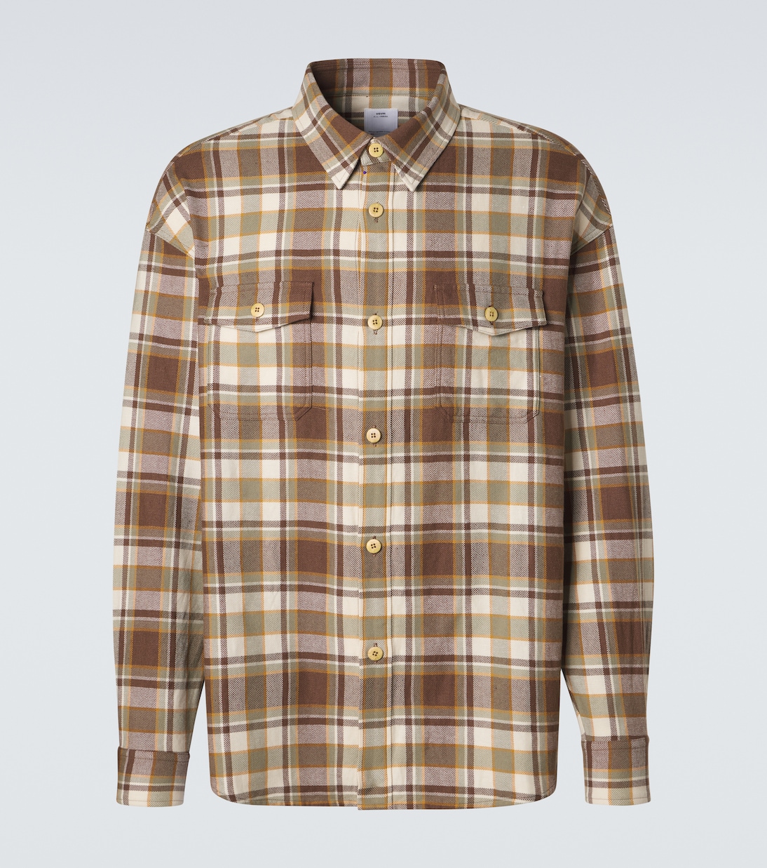 Lumber plaid wool and linen shirt | Visvim