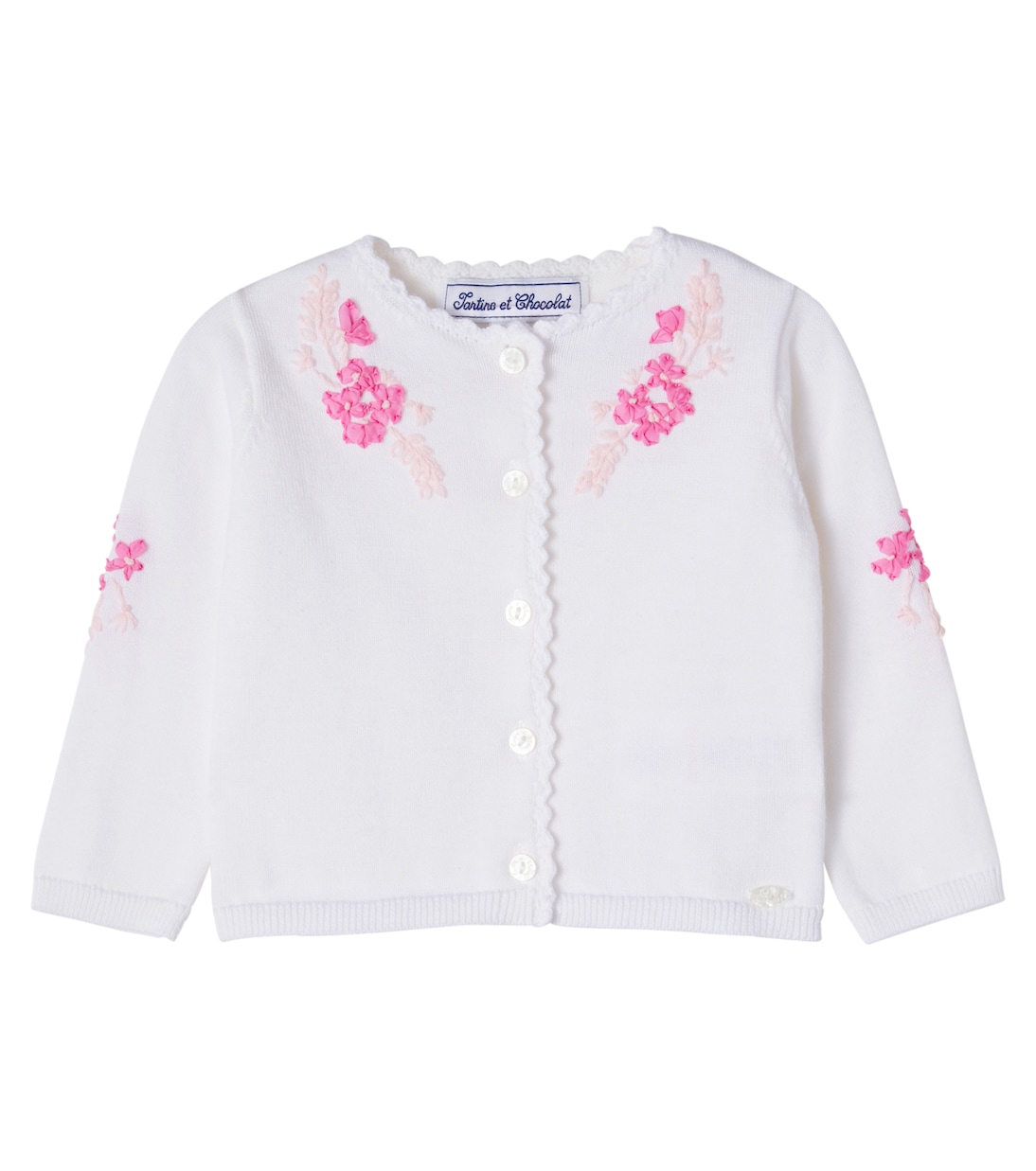 Baby embroidered cardigan | Tartine et Chocolat