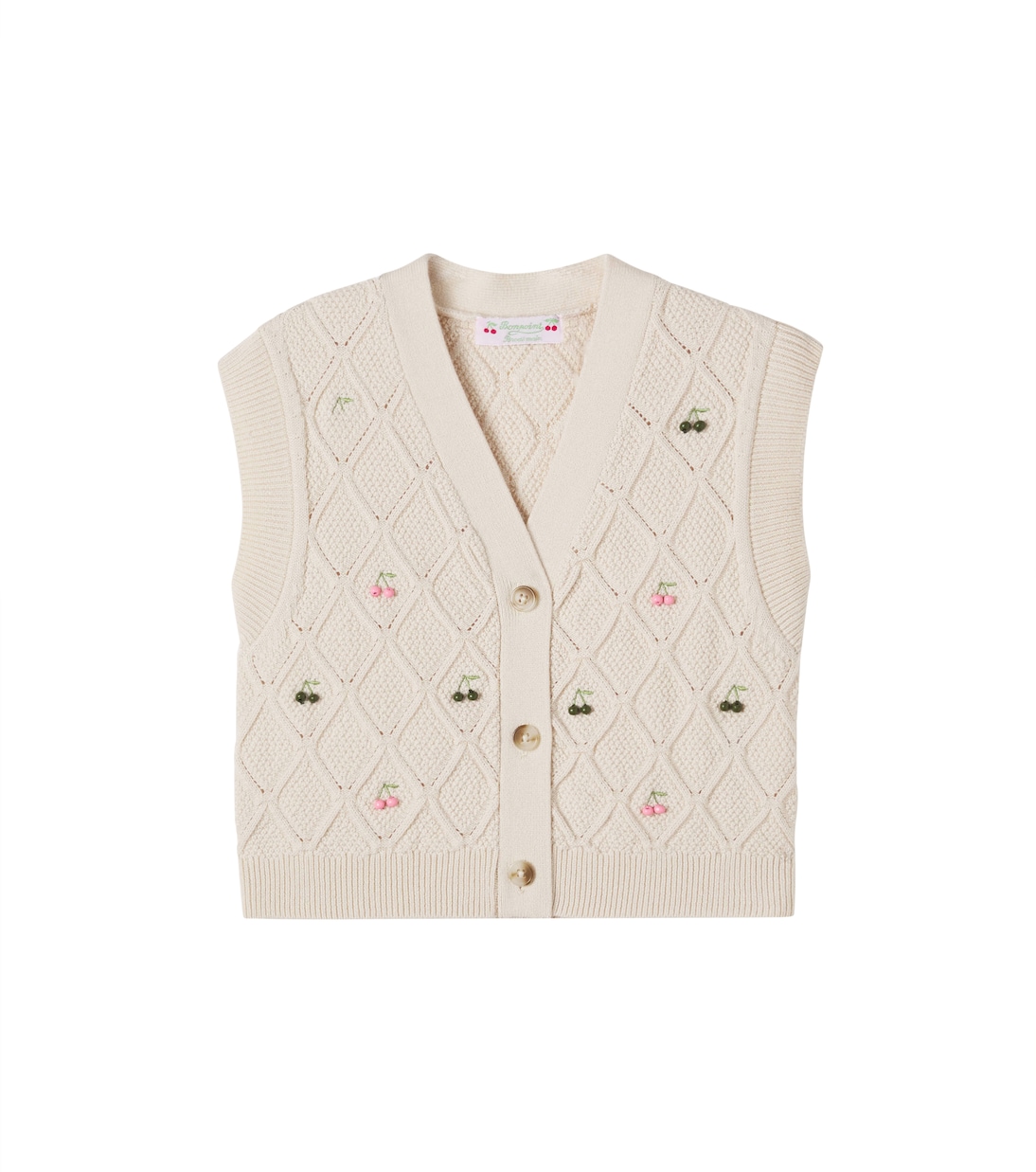 LYS embellished wool and cotton vest | Bonpoint