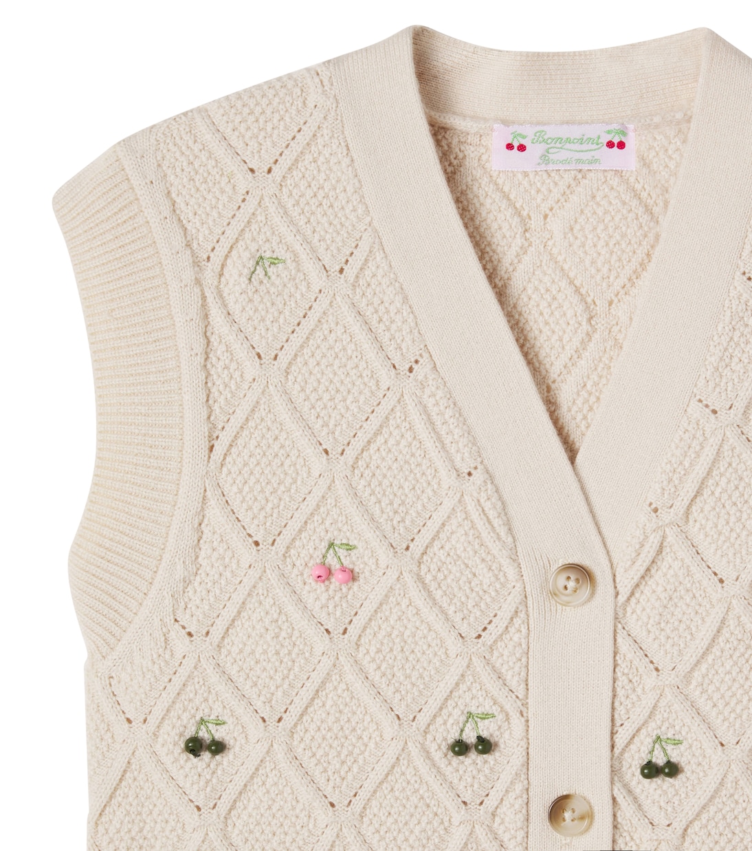 LYS embellished wool and cotton vest | Bonpoint