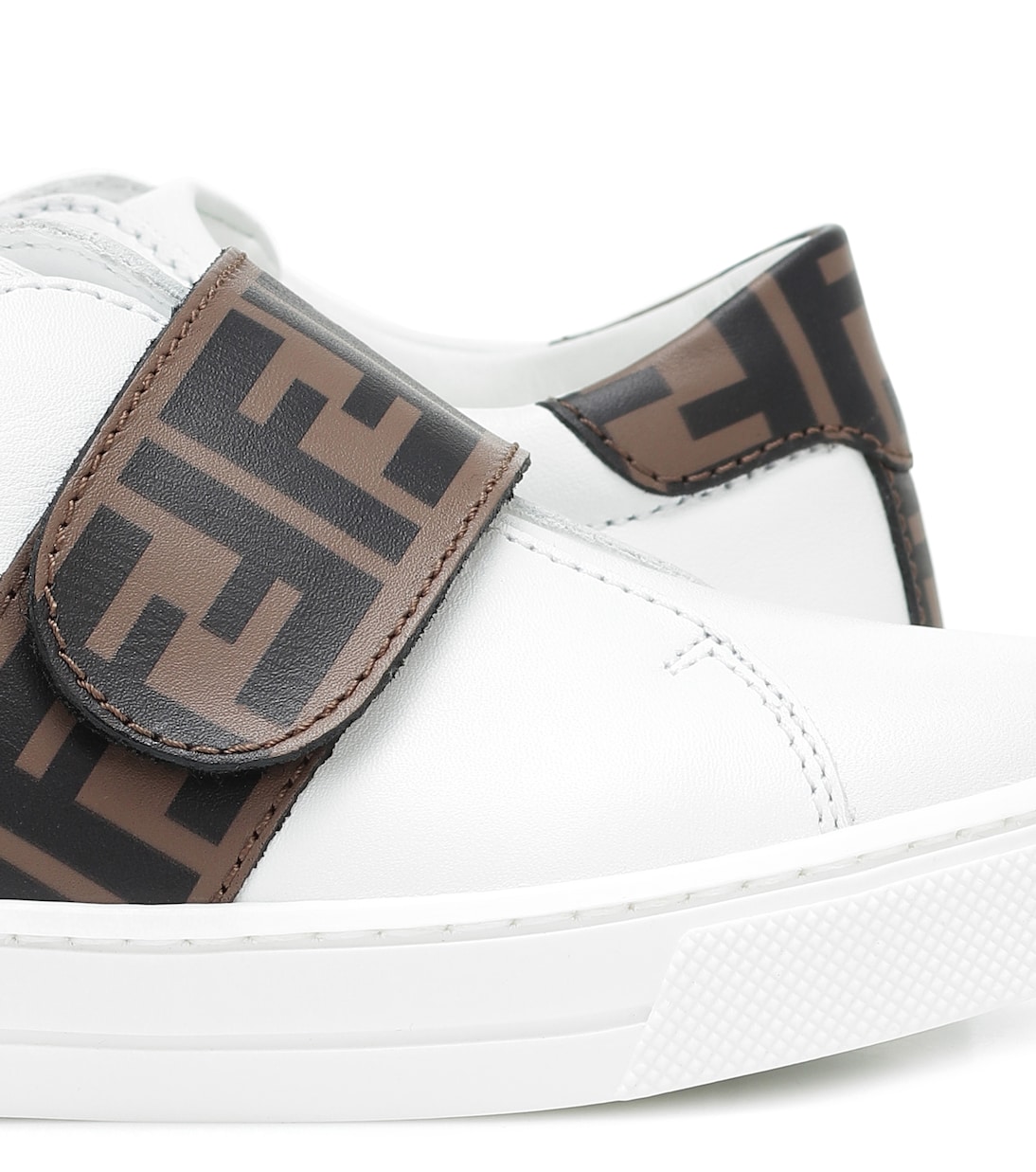 Sneakers in pelle con logo | Fendi Kids