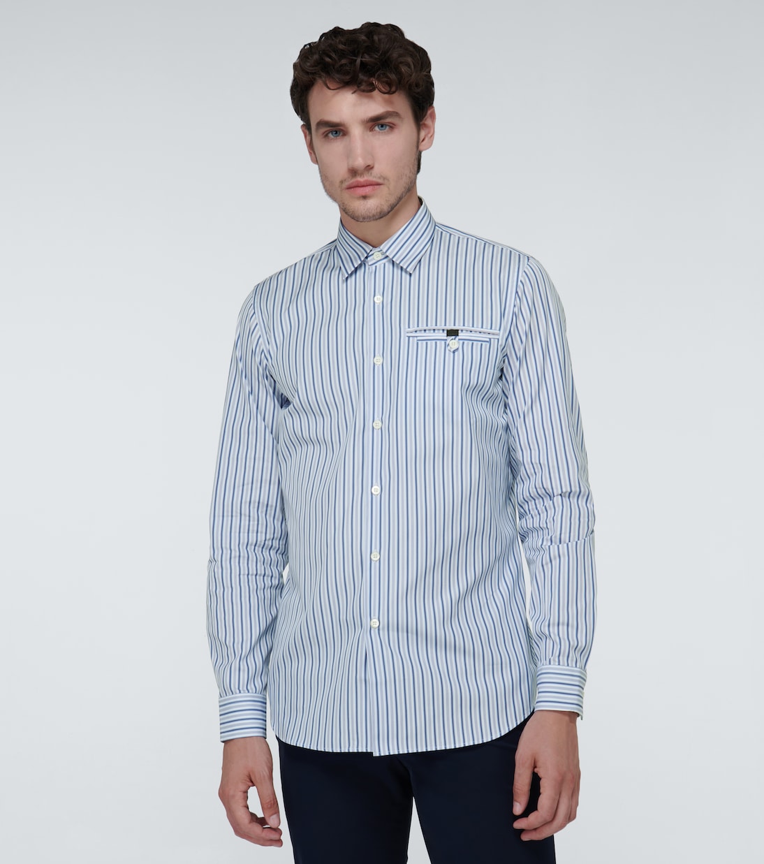 Camicia a righe in cotone | Prada