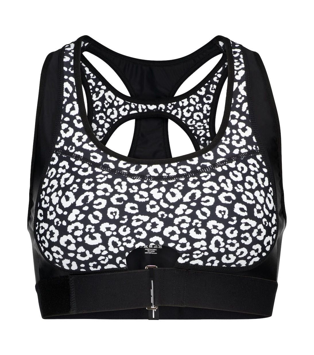 Contour leopard-print sports bra | Adam Selman Sport