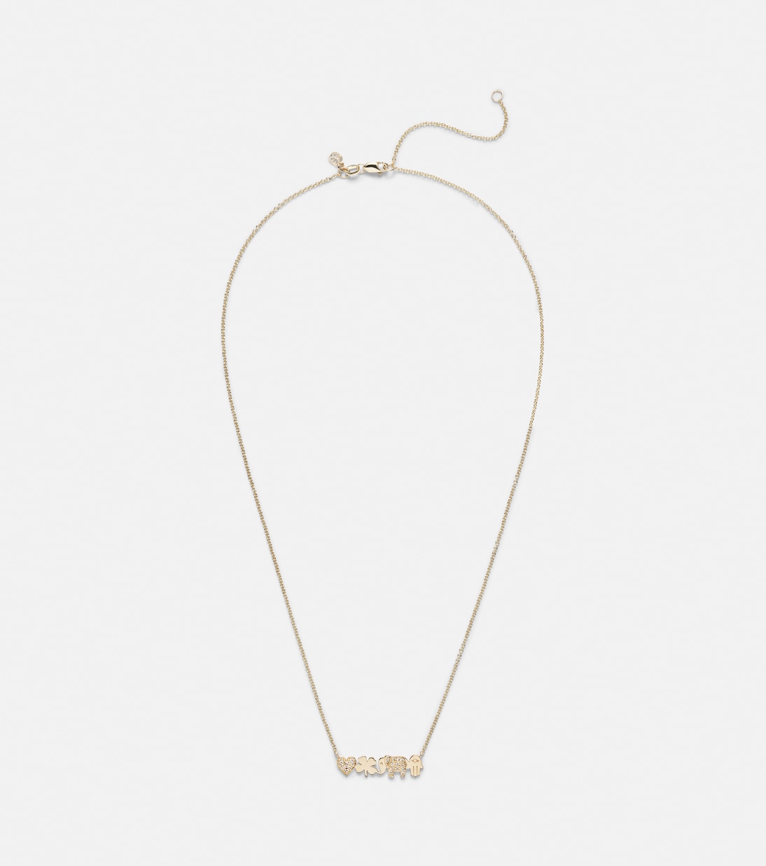 Collana in oro 14kt con diamanti Sydney Evan, design iconico per giovani trendy