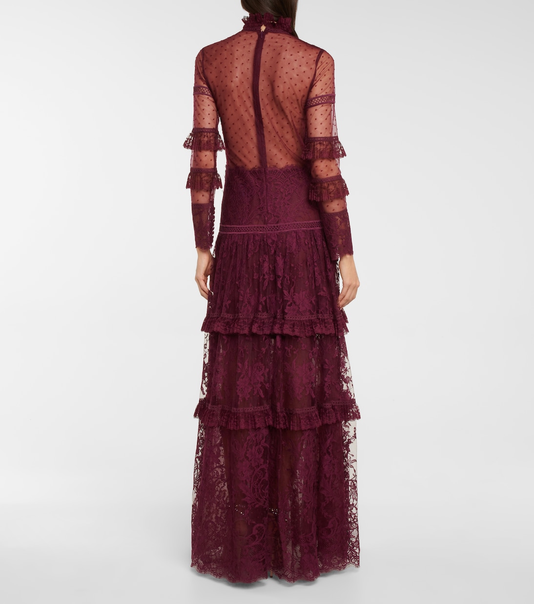 Anastasia French tulle and lace gown | Costarellos
