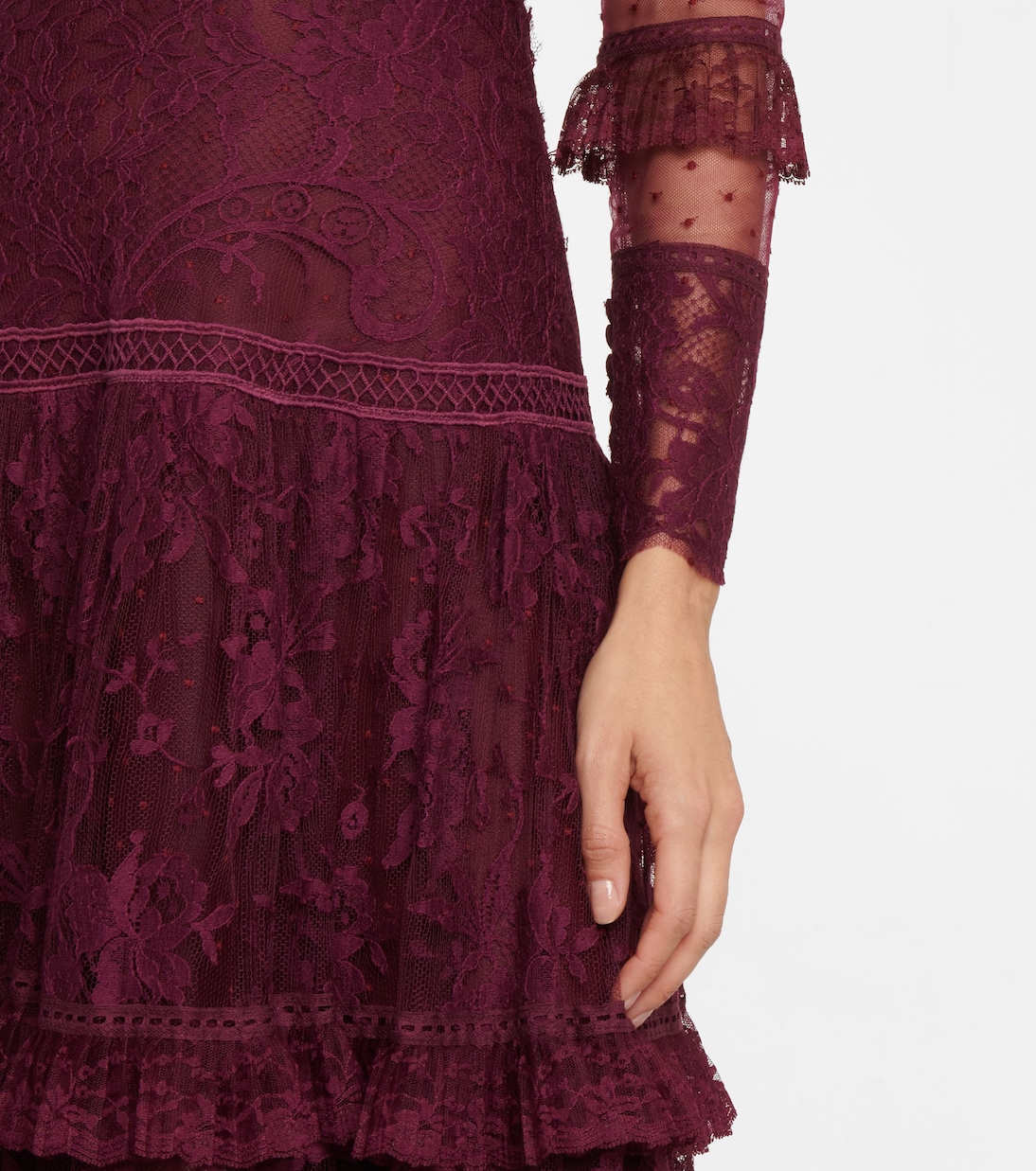 Anastasia French tulle and lace gown | Costarellos