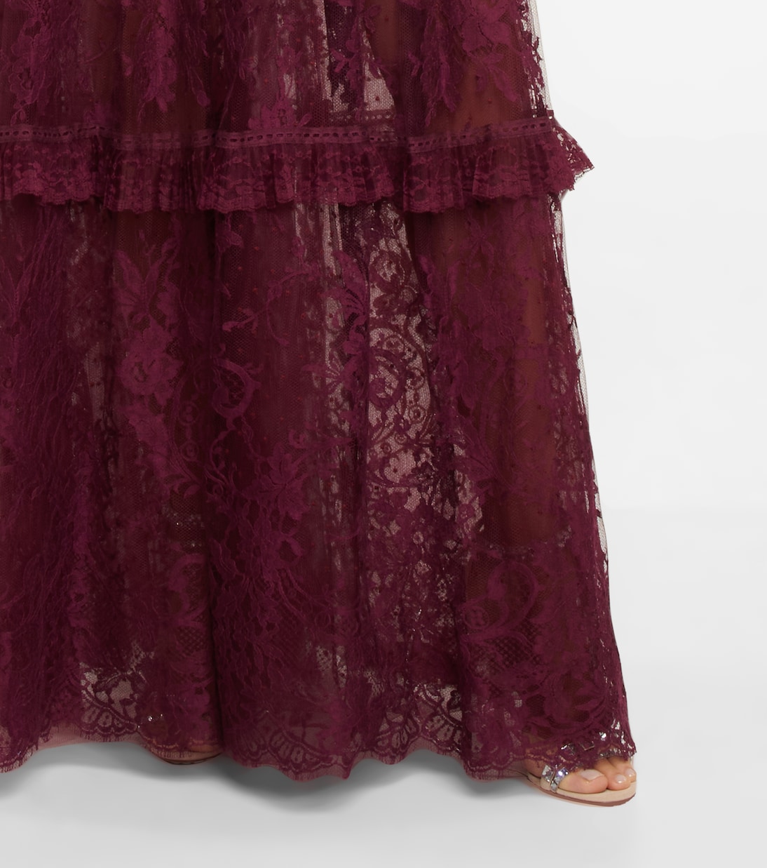 Anastasia French tulle and lace gown | Costarellos