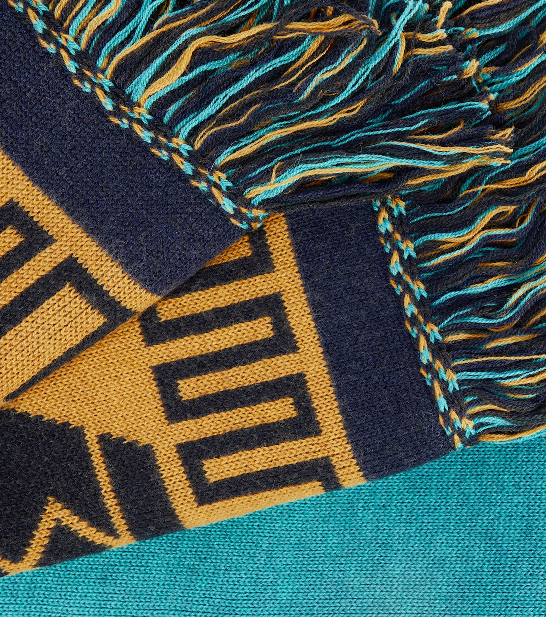 Icon wool-blend jacquard blanket | Alanui