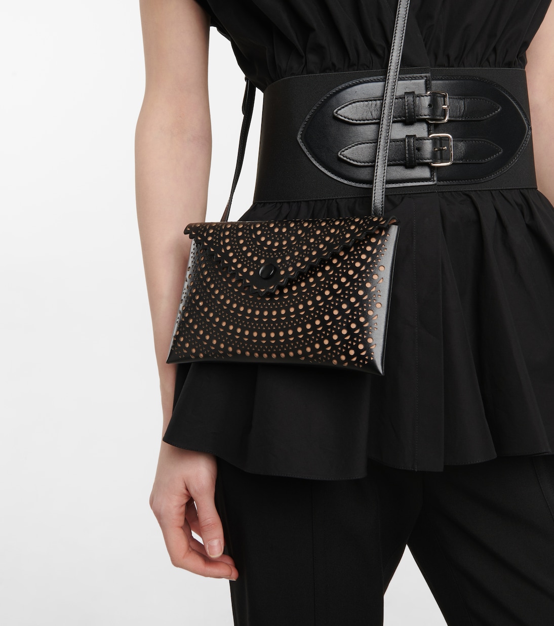 Pochette Louise 20 Mini en cuir | Alaïa