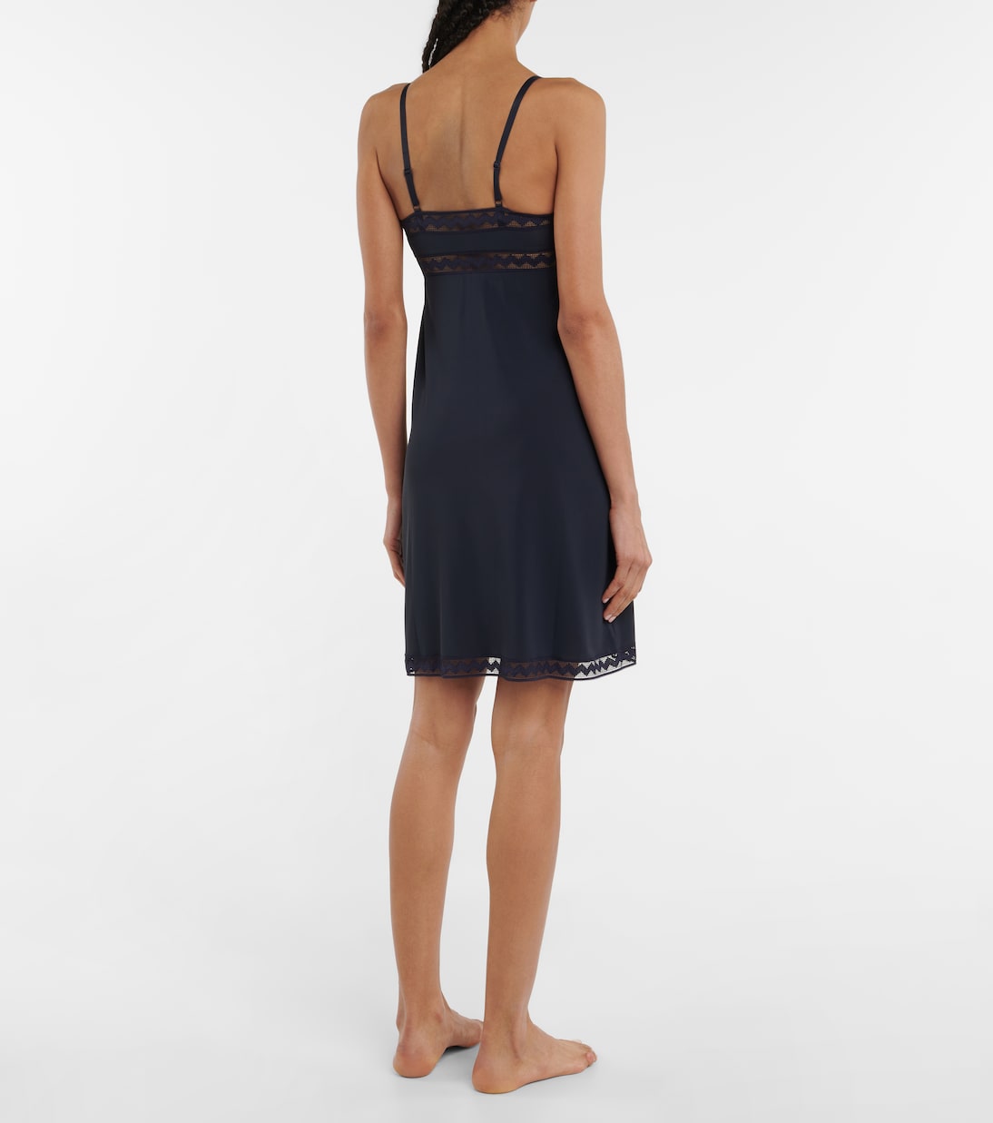 Melody lace-trimmed jersey slip dress | Eres