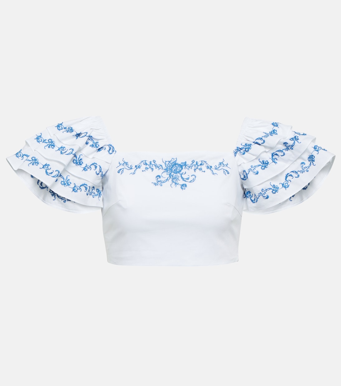 Delia embroidered crop top | Caroline Constas