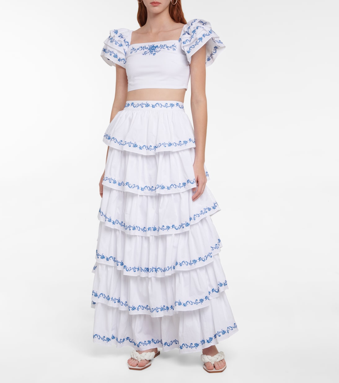 Delia embroidered crop top | Caroline Constas