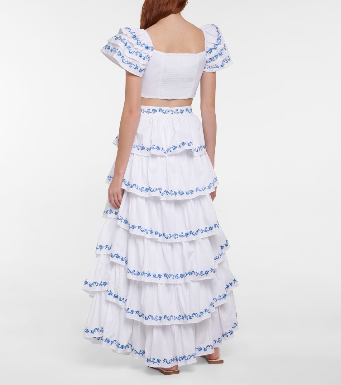 Delia embroidered crop top | Caroline Constas