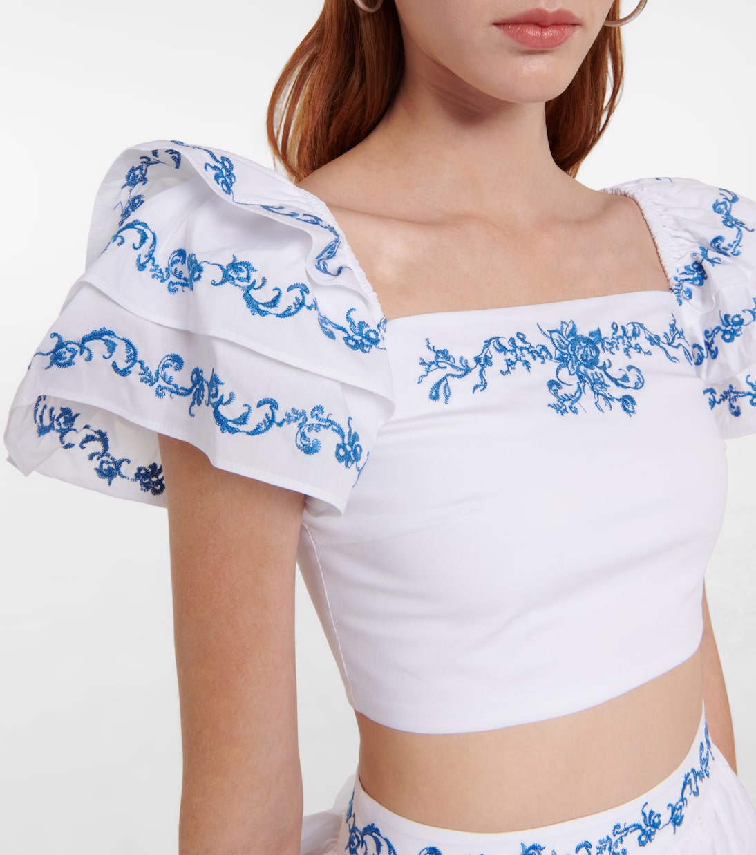 Delia embroidered crop top | Caroline Constas