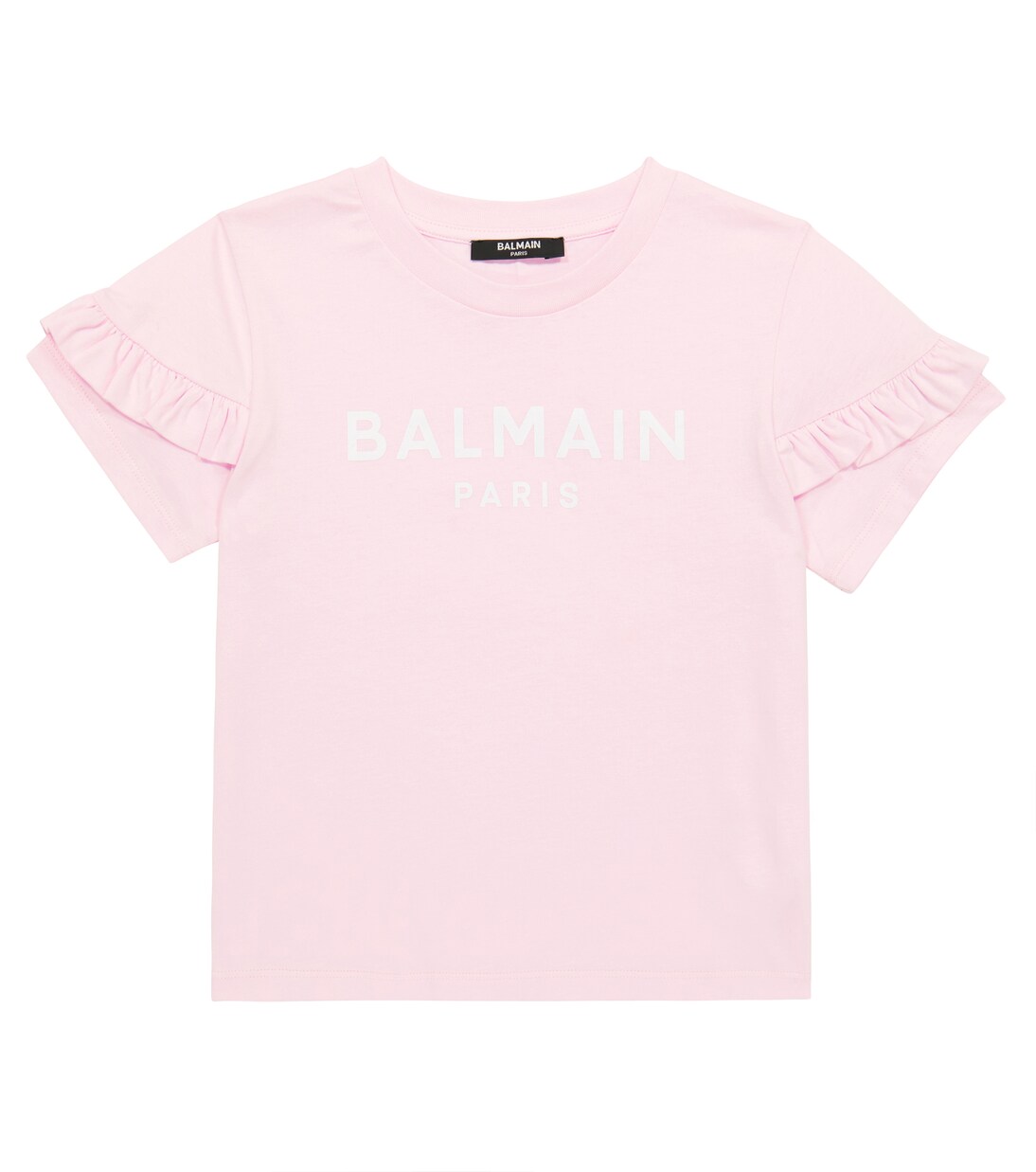 T-shirt in cotone con logo | Balmain Kids