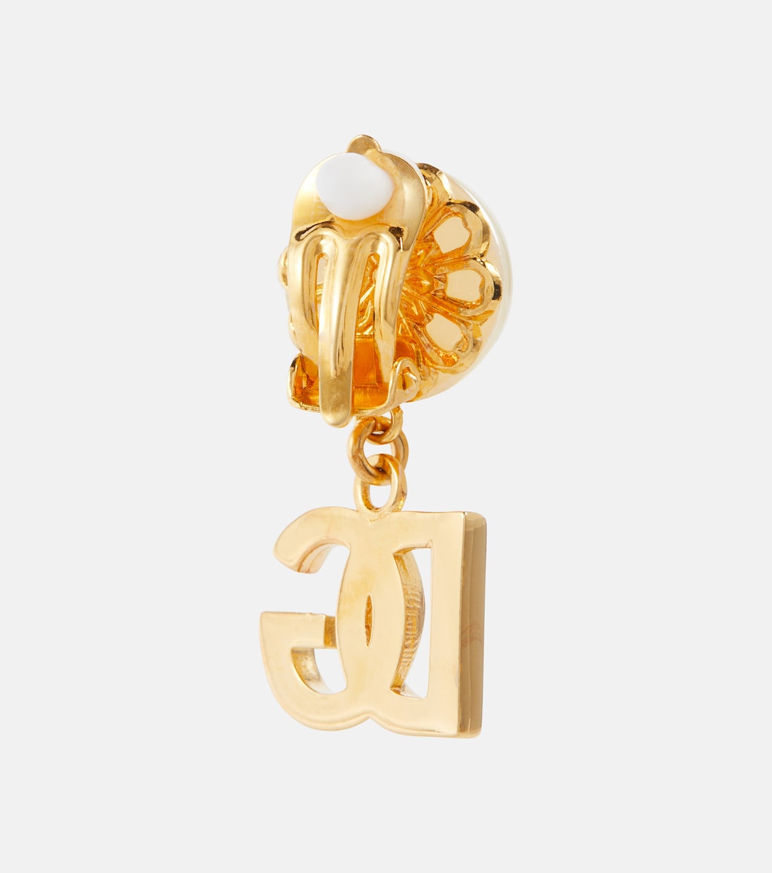 Clip-Ohrringe mit Zierperlen | Dolce&Gabbana
