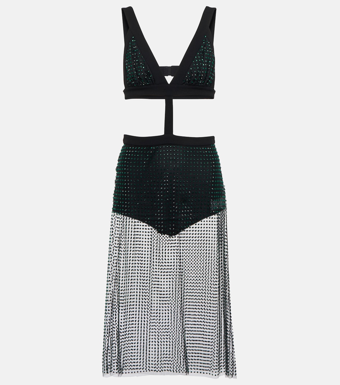 Verziertes Midikleid aus Tüll | Christopher Kane