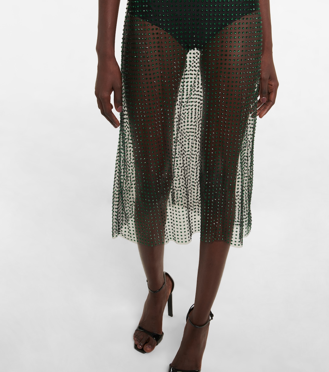 Verziertes Midikleid aus Tüll | Christopher Kane