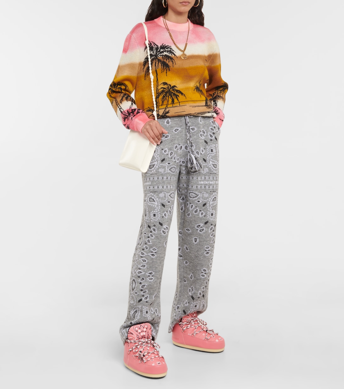 Full Moon bandana-print boots | Alanui