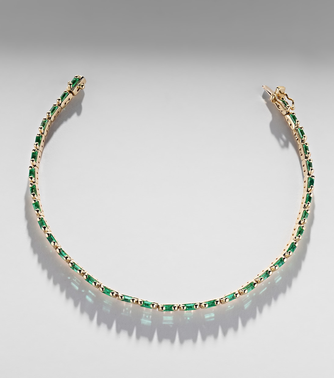 Bracelet Tennis en or 18 ct et émeraudes | Suzanne Kalan